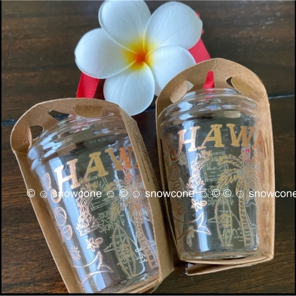 NEW Starbucks Hawaii Christmas Tumbler Glass Ornament